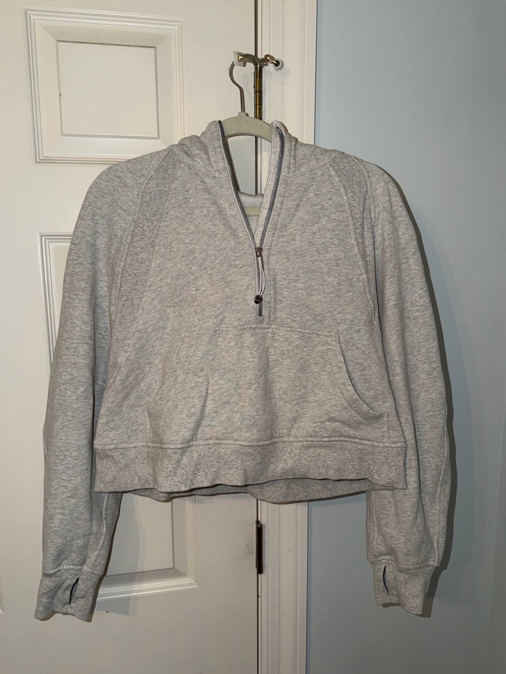 lululemon scuba Half-Zip Hoodie in Light Gray - Picture 2 of 4